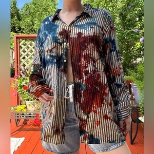 J. Jill Multicolor Tie-Dye Shirt